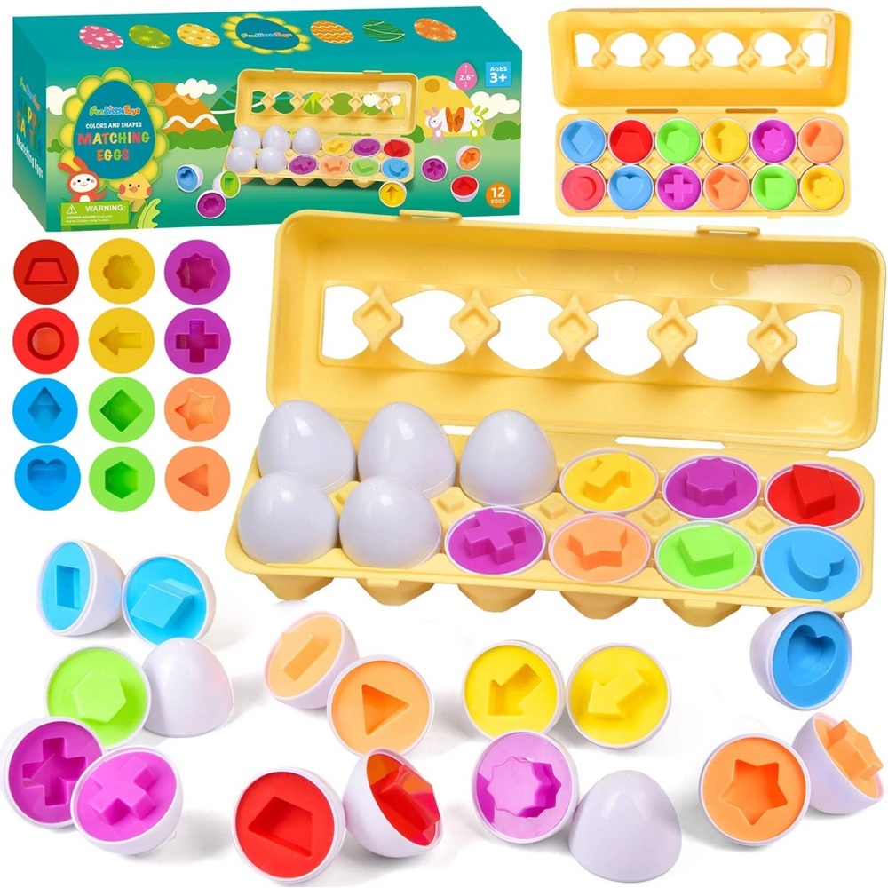 Colorful Matching Eggs Toy Set